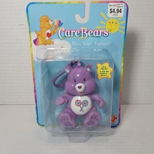 Care Bears Clip On Keychain Share Bear Vintage 2003 Rare Collectible NEW In Box